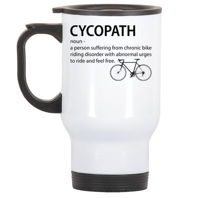 Cycopath Bike Rider Stainless Steel Travel Mug