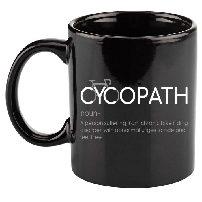 Cycopath Definition Biking Bike Cycling  11oz C Handle Ceramic Mug