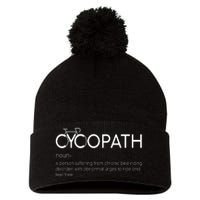 Cycopath Definition Biking Bike Cycling  Pom Pom 12in Knit Beanie