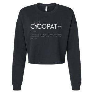 Cycopath Definition Biking Bike Cycling  Cropped Pullover Crew