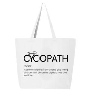 Cycopath Definition Biking Bike Cycling  25L Jumbo Tote