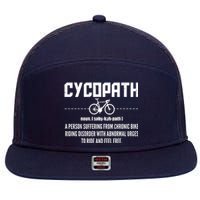 Cycopath Definition Biking Cycling 7 Panel Mesh Trucker Snapback Hat