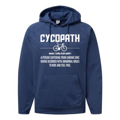 Cycopath Definition Biking Cycling Performance Fleece Hoodie