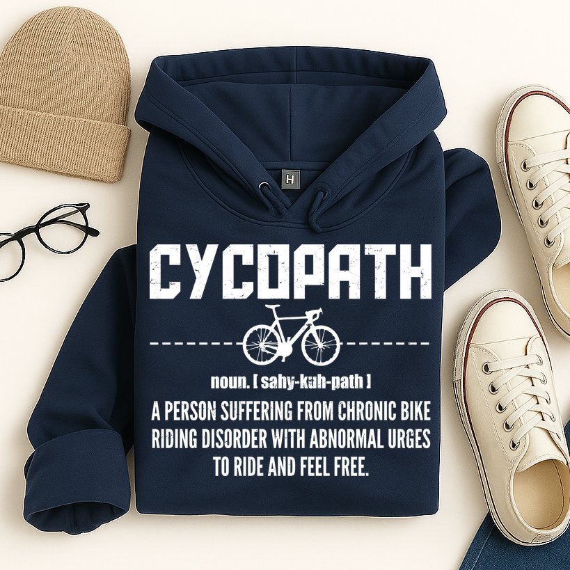 Cycopath Definition Biking Cycling Hoodie