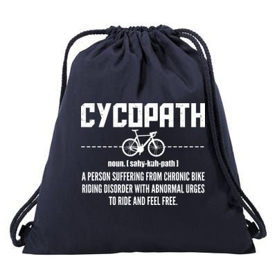 Cycopath Definition Biking Cycling Drawstring Bag