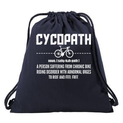 Cycopath Definition Biking Cycling Drawstring Bag