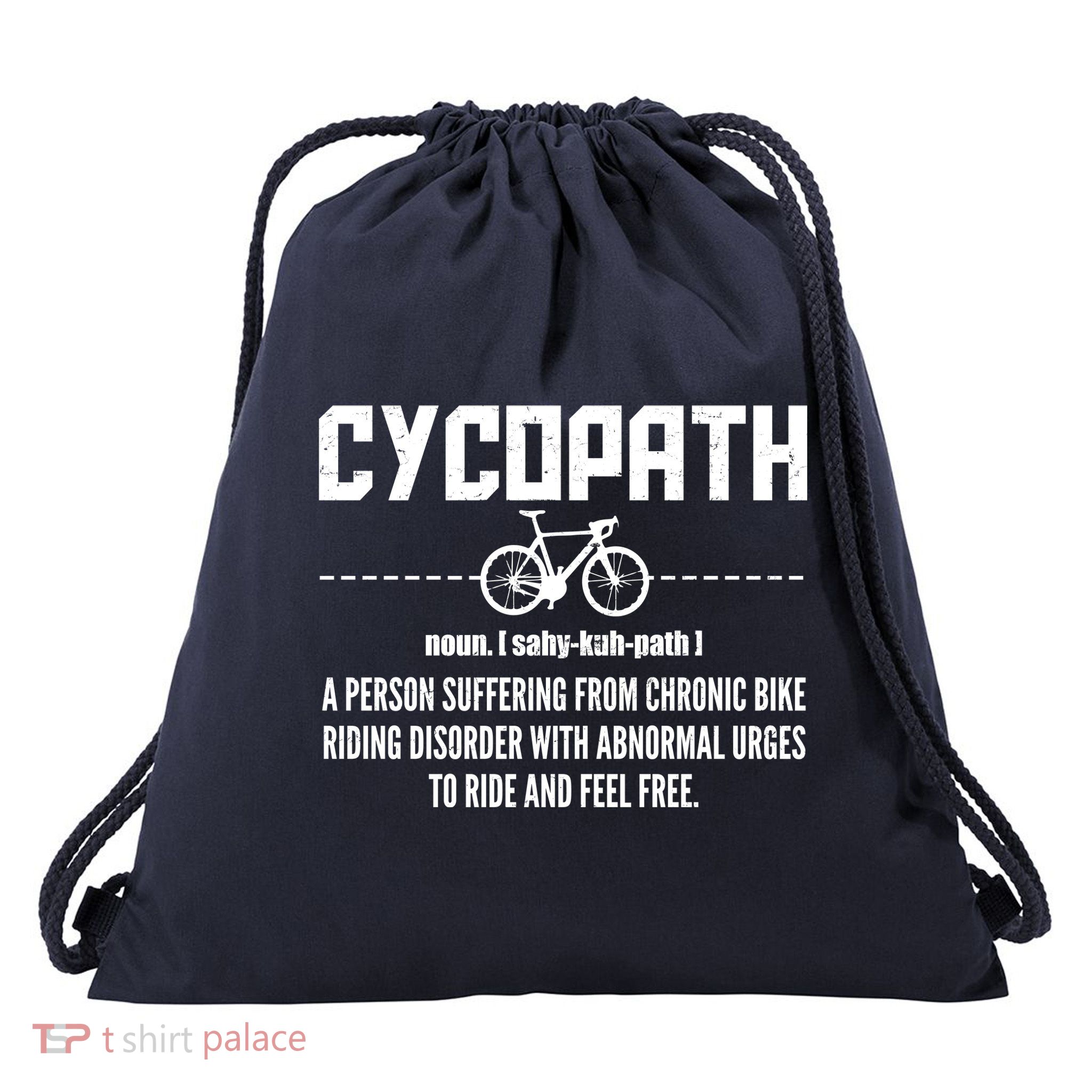 Cycopath Definition Biking Cycling Drawstring Bag
