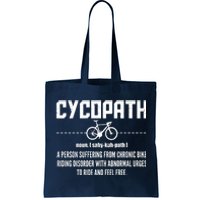 Cycopath Definition Biking Cycling Tote Bag