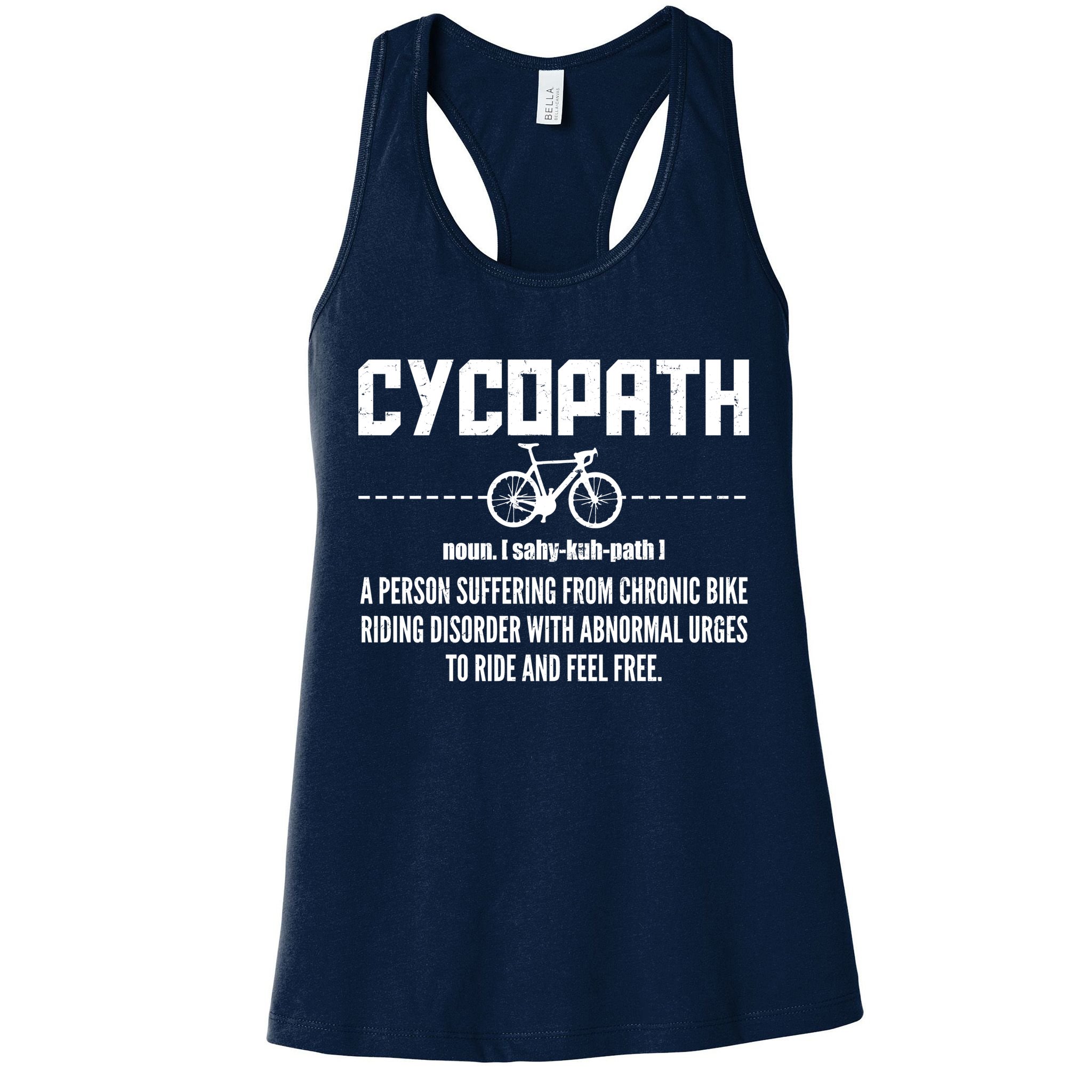 Cycopath Definition Biking Cycling Womens Tank Top