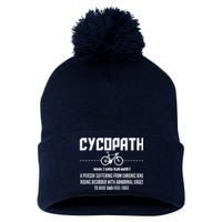 Cycopath Definition Biking Cycling Pom Pom 12in Knit Beanie