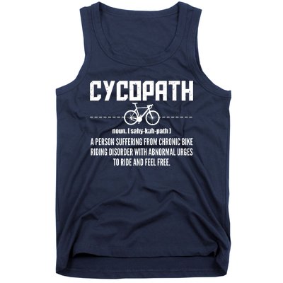 Cycopath Definition Biking Cycling Tank Top