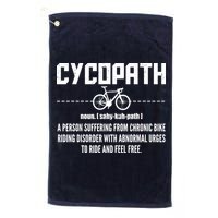 Cycopath Definition Biking Cycling Golf Towel