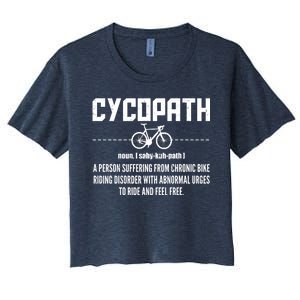 Cycopath Definition Biking Cycling Women's Crop Top Tee