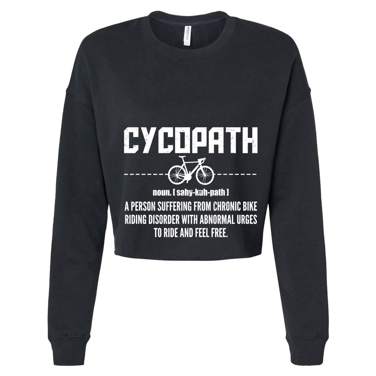 Cycopath Definition Biking Cycling Women's Crop Top Tee