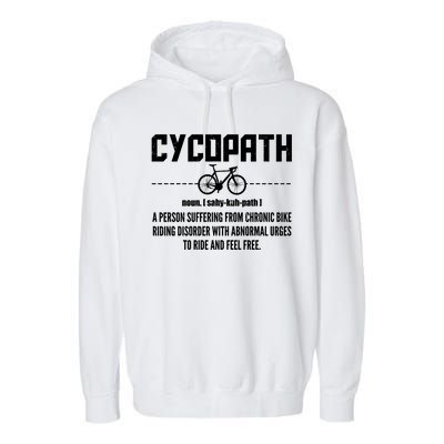 Cycopath Definition Biking Cycling Garment-Dyed Fleece Hoodie