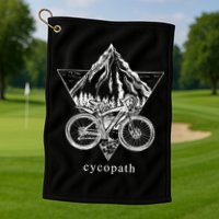 Cycopath Funny Cycling  Golf Towel