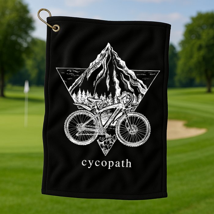 Cycopath Funny Cycling  Golf Towel
