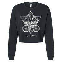 Cycopath Funny Cycling  Cropped Pullover Crew