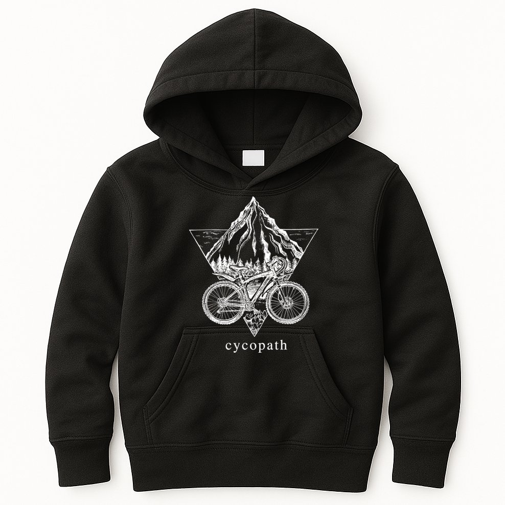 Cycopath Funny Cycling  Kids Hoodie