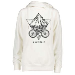 Cycopath Funny Cycling  Womens Funnel Neck Pullover Hood