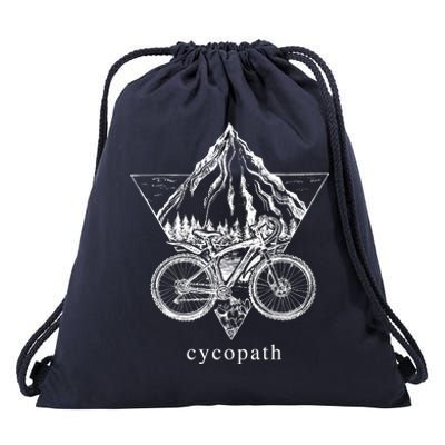 Cycopath Funny Cycling  Drawstring Bag