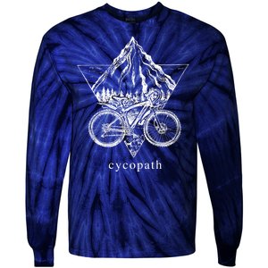 Cycopath Funny Cycling  Tie-Dye Long Sleeve Shirt