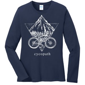 Cycopath Funny Cycling  Ladies Long Sleeve Shirt