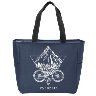 Cycopath Funny Cycling  Zip Tote Bag