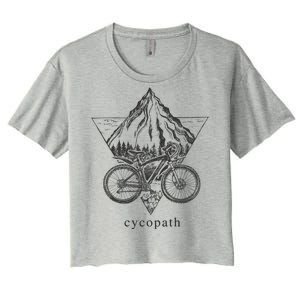 Cycopath Funny Cycling  Women's Crop Top Tee