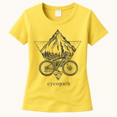 Cycopath Funny Cycling  Womens T-Shirt