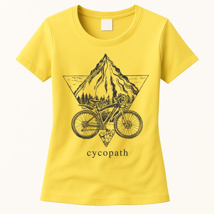 Cycopath Funny Cycling  Womens T-Shirt
