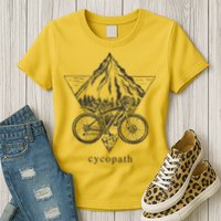 Cycopath Funny Cycling  Womens T-Shirt