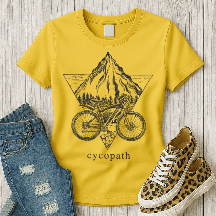 Cycopath Funny Cycling  Womens T-Shirt