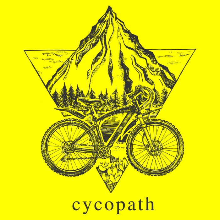 Cycopath Funny Cycling  Womens T-Shirt