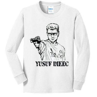 Cool Yusuf Dikec Kids Long Sleeve Shirt