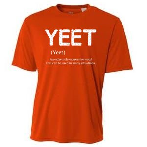 Cool Yeet Definition Meme Slang Boys Girls Teens Kids Funny Gift Cooling Performance Crew T-Shirt