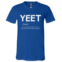 Cool Yeet Definition Meme Slang Boys Girls Teens Kids Funny Gift V-Neck T-Shirt