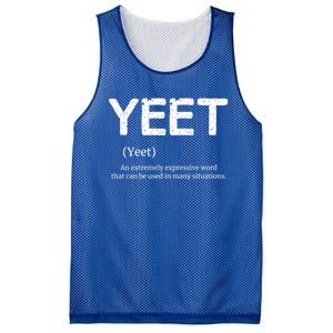 Cool Yeet Definition Meme Slang Boys Girls Teens Kids Funny Gift Mesh Reversible Basketball Jersey Tank