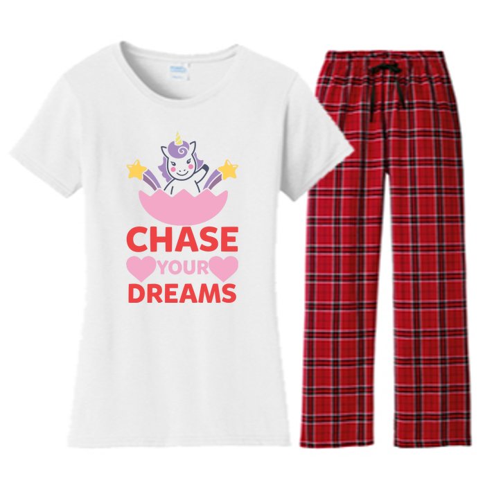 Chase Your Dreams Women's Flannel Pajama Set