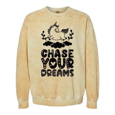 Chase Your Dreams Colorblast Crewneck Sweatshirt