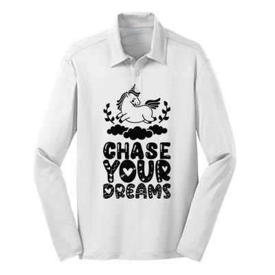 Chase Your Dreams Silk Touch Performance Long Sleeve Polo