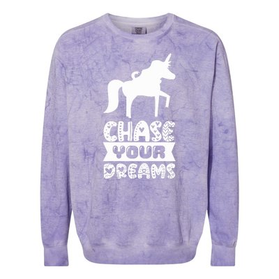 Chase Your Dreams Colorblast Crewneck Sweatshirt