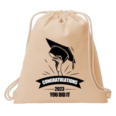 Congratulations You Did It Proud Parents Graduation Family Gift Drawstring Bag