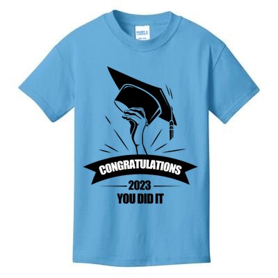 Congratulations You Did It Proud Parents Graduation Family Gift Kids T-Shirt