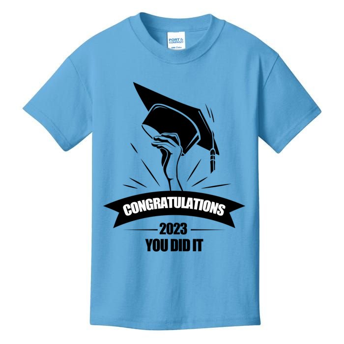 Congratulations You Did It Proud Parents Graduation Family Gift Kids T-Shirt