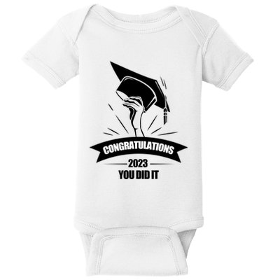 Congratulations You Did It Proud Parents Graduation Family Gift Baby Bodysuit