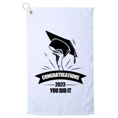 Congratulations You Did It Proud Parents Graduation Family Gift Golf Towel