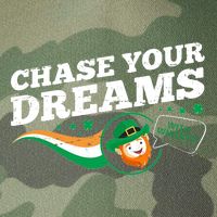 Chase Your Dreams With Whisky Leprechaun Legacy Tie Dye Trucker Hat