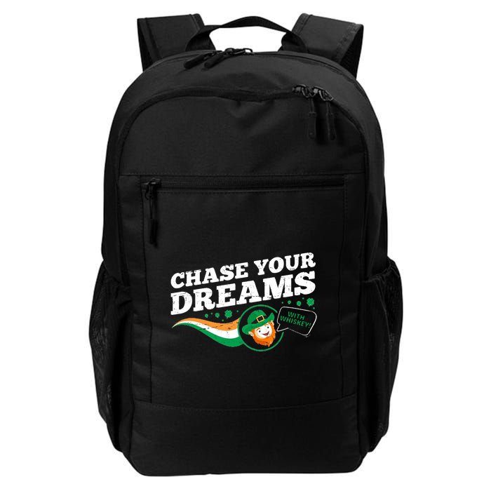Chase Your Dreams With Whisky Leprechaun Backpack