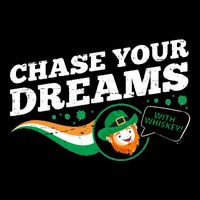 Chase Your Dreams With Whisky Leprechaun 16 in Basic Backpack